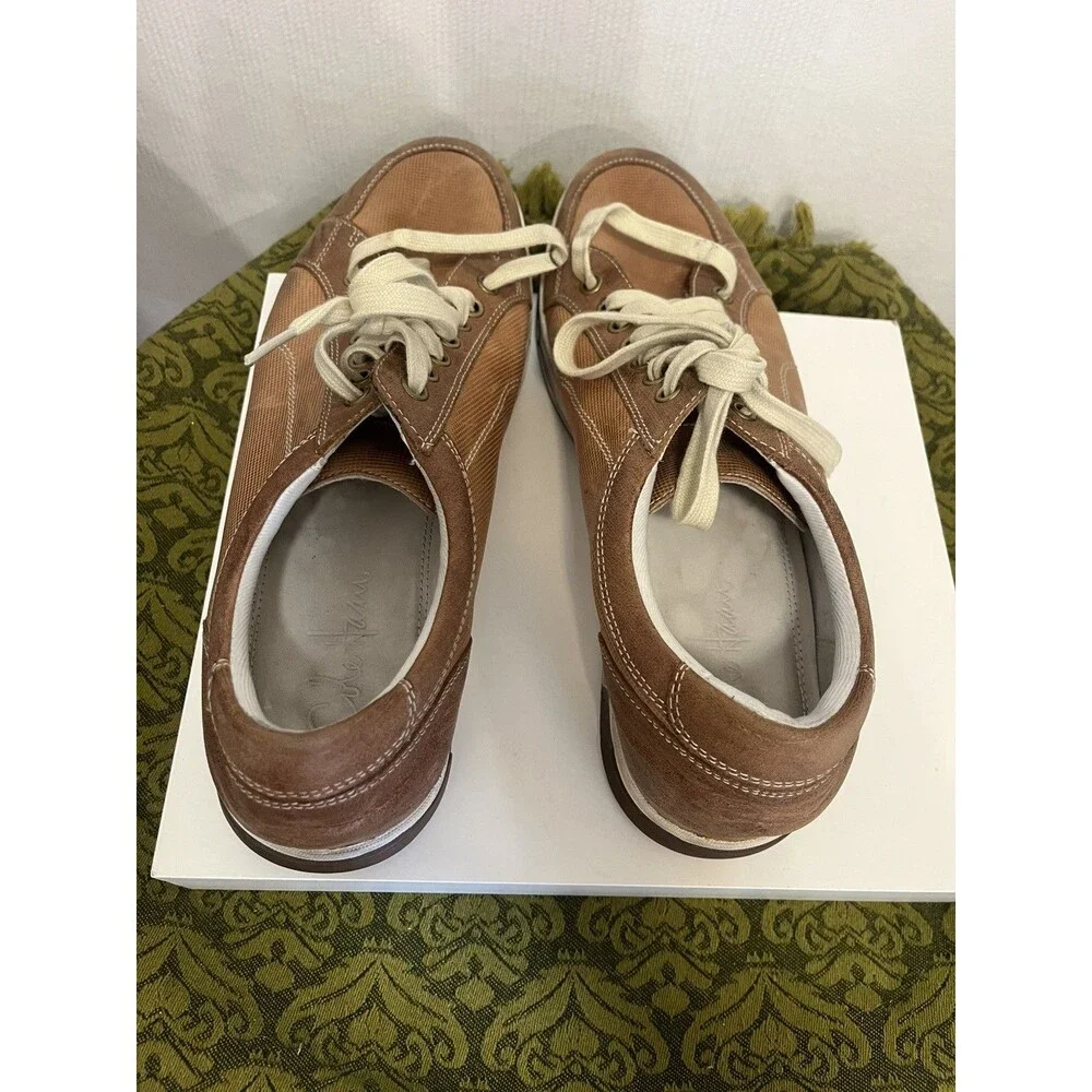 Cole Haan Men's Brown Leather Cushioned Comfort Sneakers Size 10